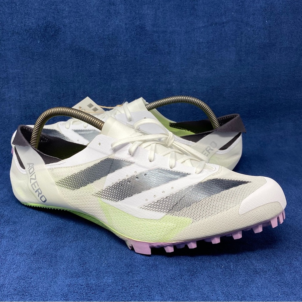 Adidas Adizero Finesse Track Spikes White/Green Mens Size 11 New IE5487